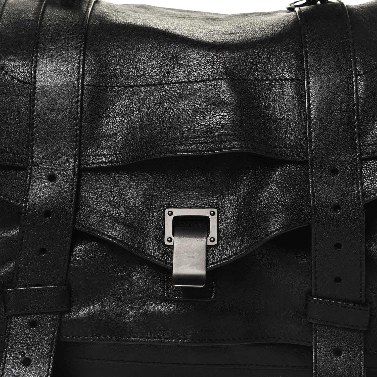 Proenza Schouler Lambskin PS1 Medium Satchel Black 9 of 13