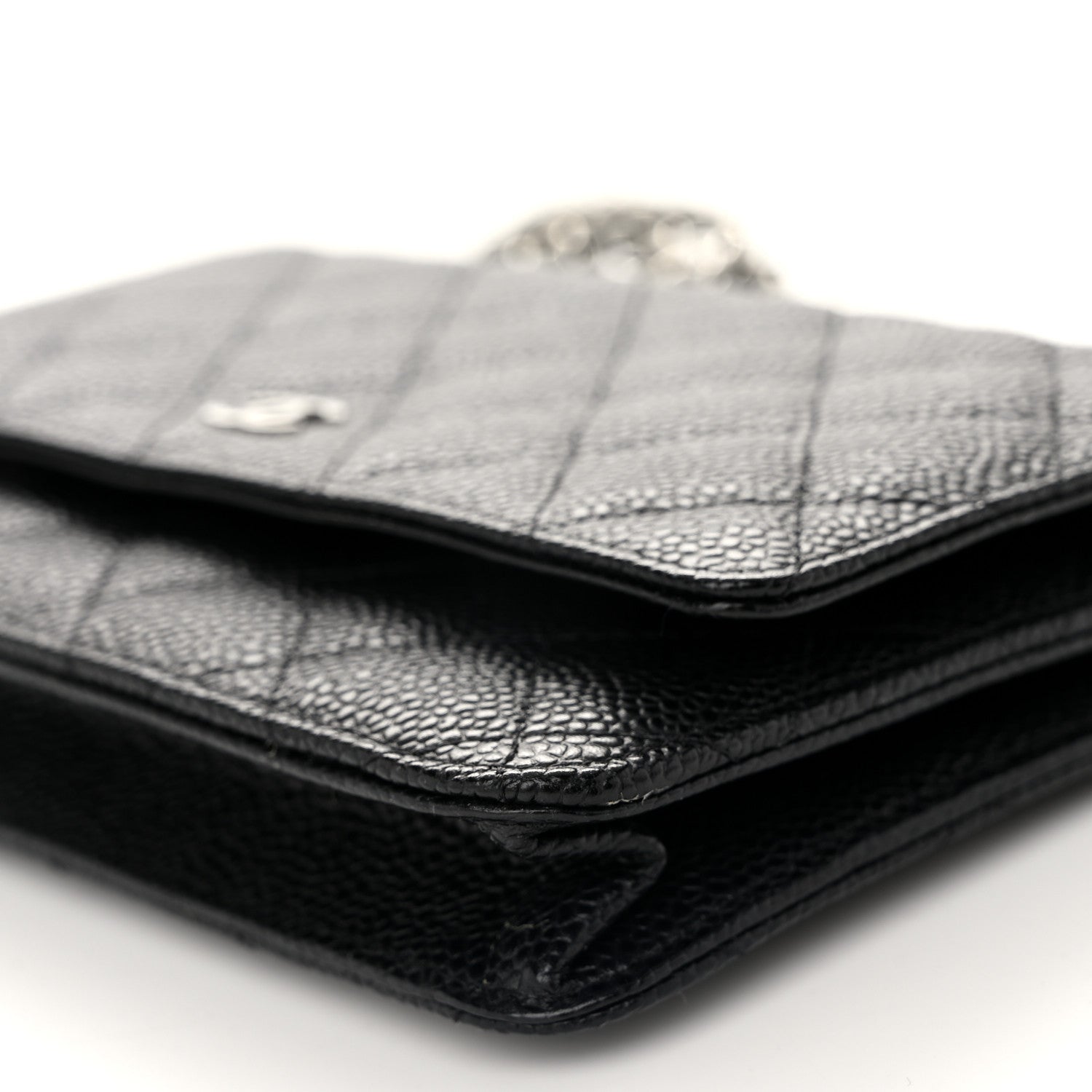 Chanel Caviar Quilted Wallet on Chain WOC Black 11 of 12