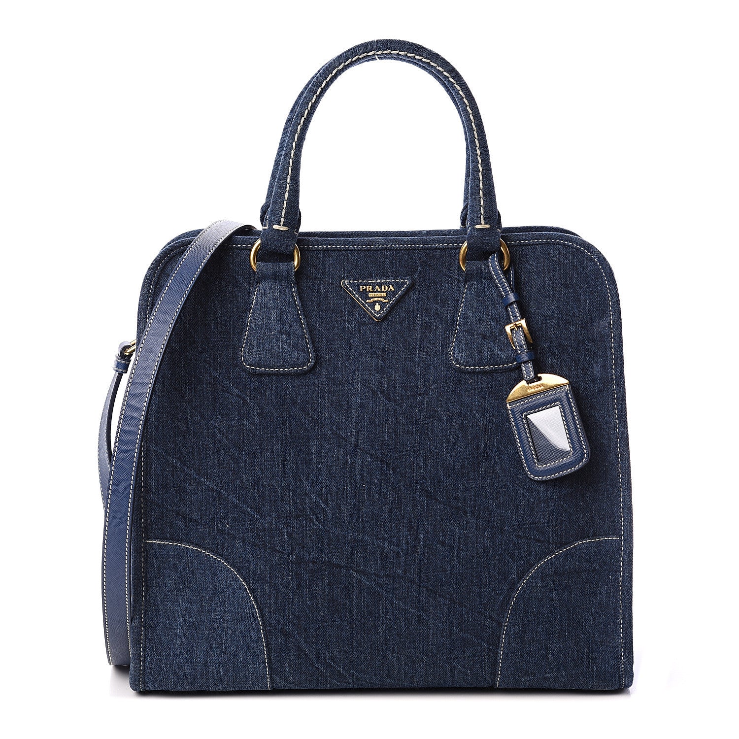 Prada Denim Shopping Tote 1 of 8