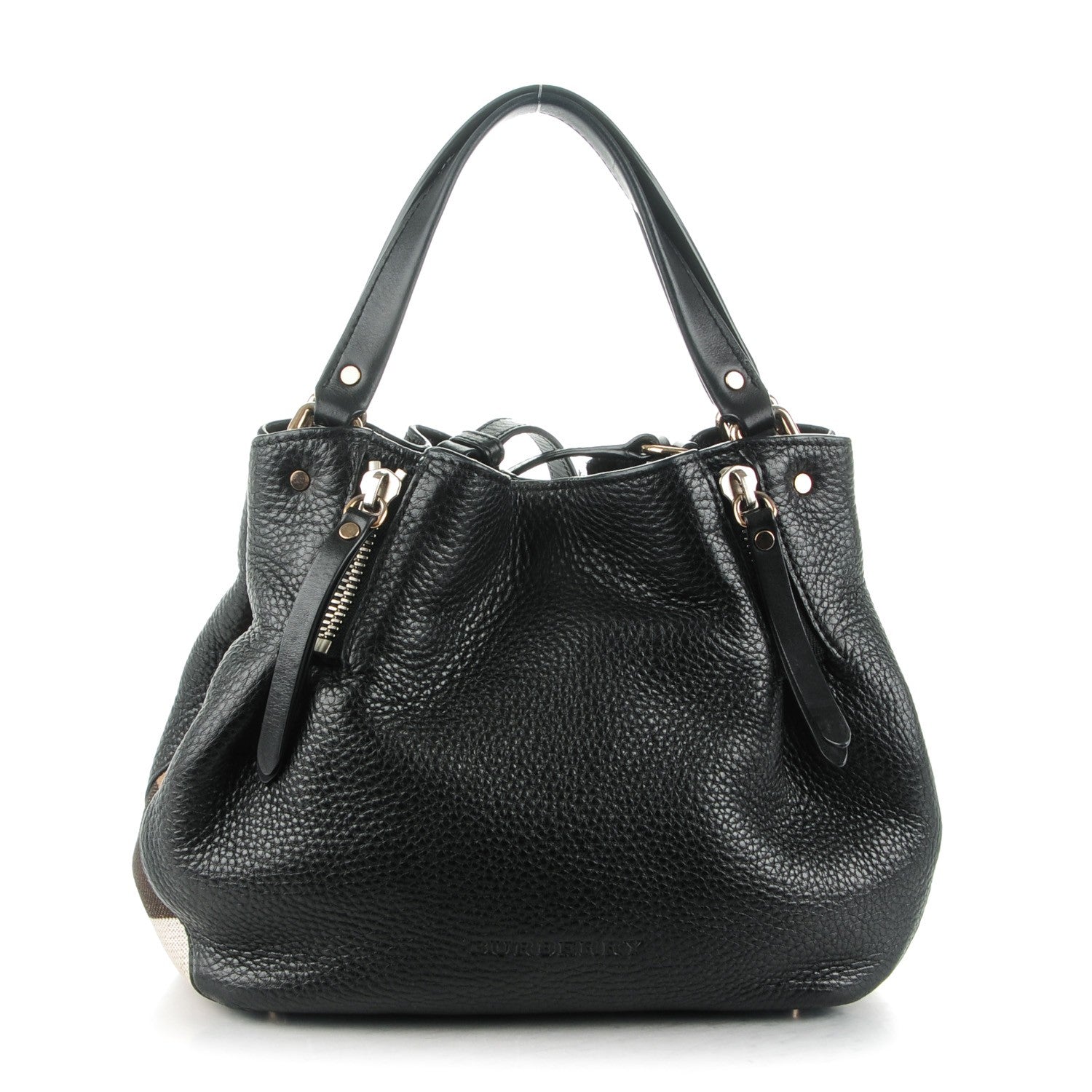 Burberry Calfskin Canvas Mega Check Small Maidstone Black 1 of 10