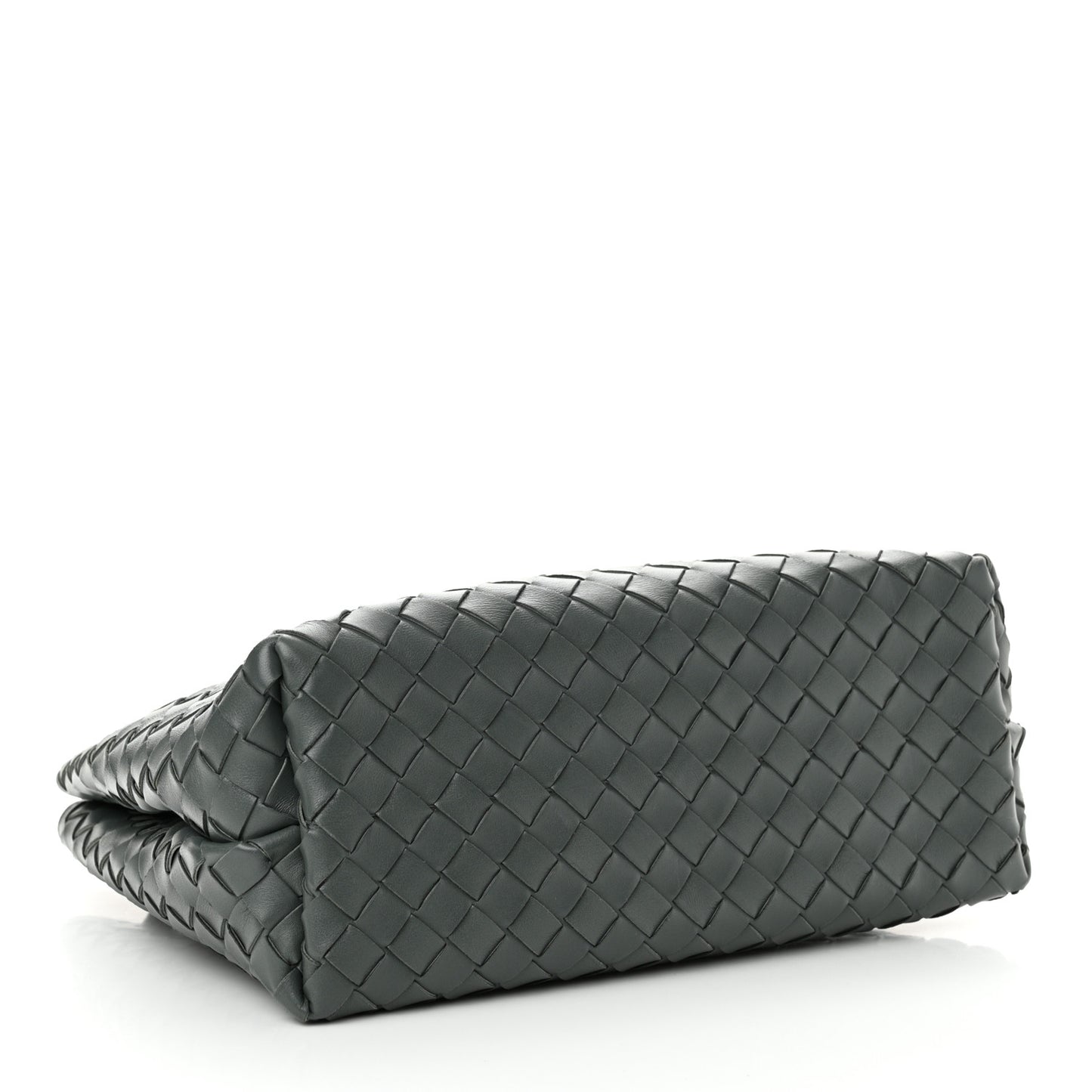 Nappa Intrecciato Medium Andiamo Shoulder Bag Slate