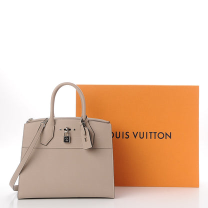 Louis Vuitton Calfskin City Steamer MM Galet 9 of 9