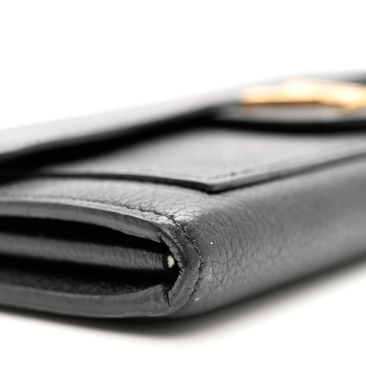 Louis Vuitton Calfskin Lockme Wallet Black 9 of 12
