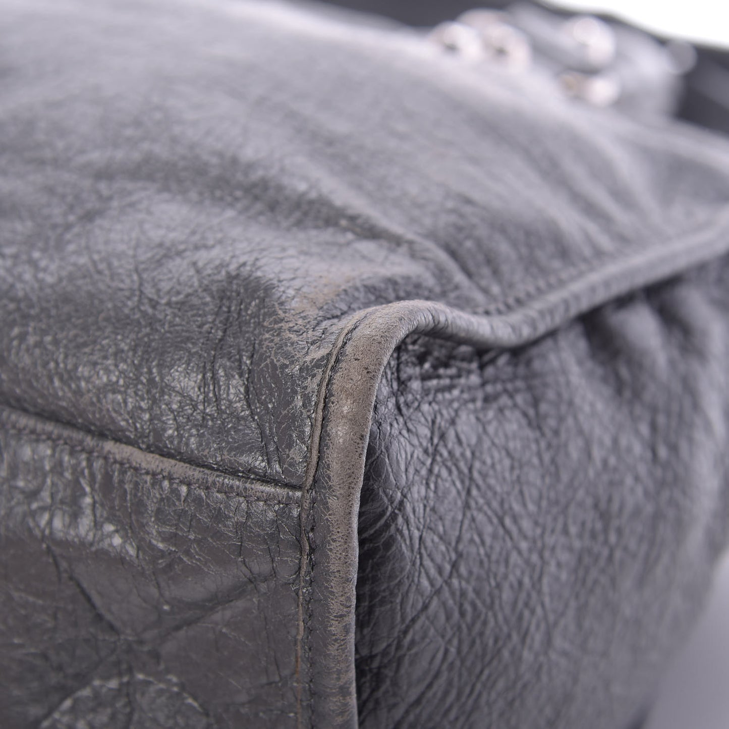 Agneau Classic Silver Hardware City Gris Fossile Anthracite