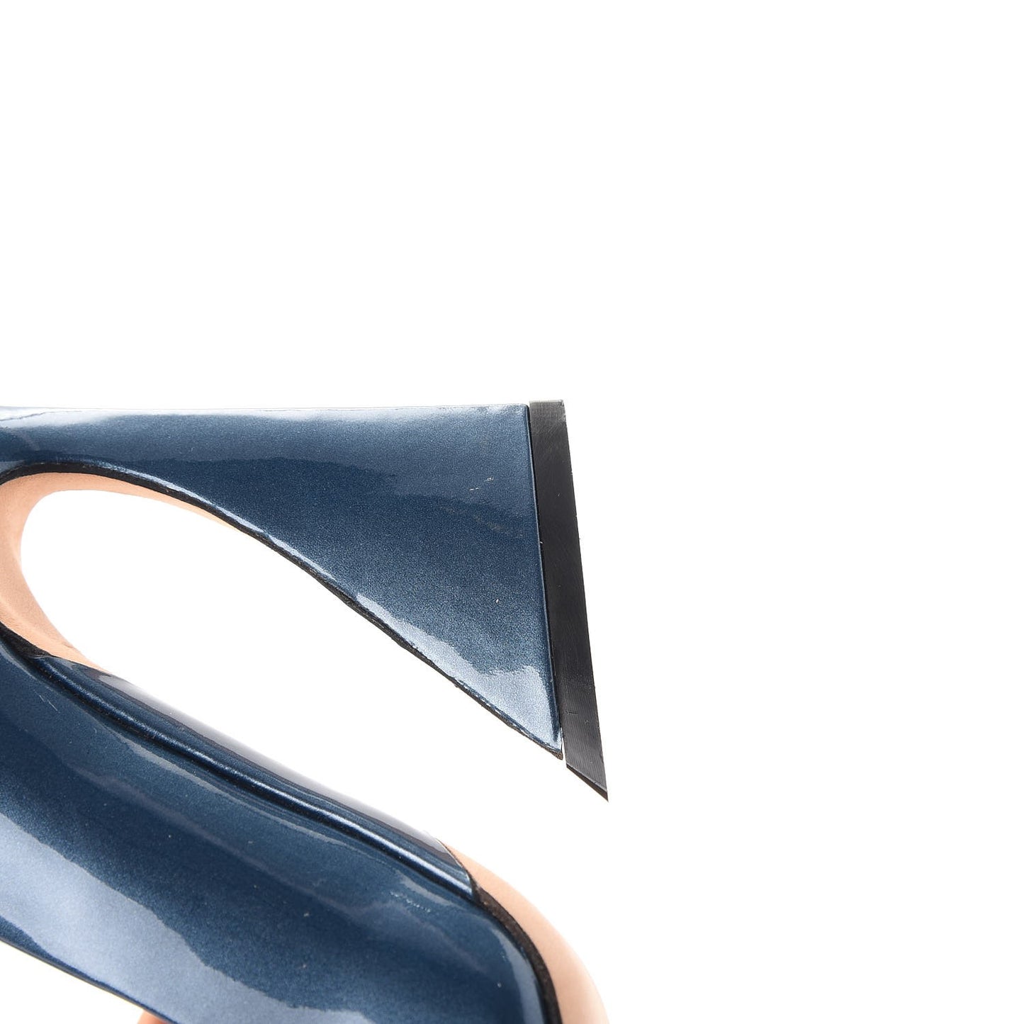 Patent Slingback Pumps 34 Blue