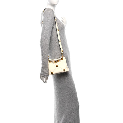 Valentino Garavani Nappa Mini Roman Stud The Handle Bag Ivory 2 of 9