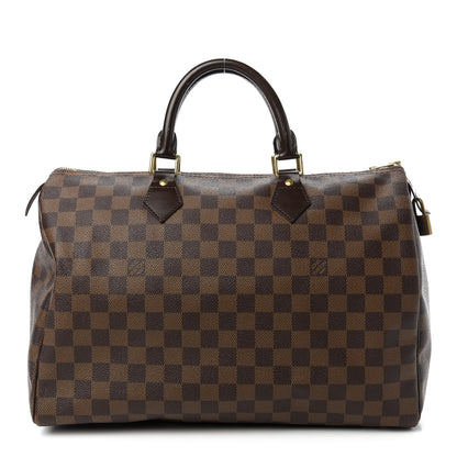 Louis Vuitton Damier Ebene Speedy 35 1 of 10