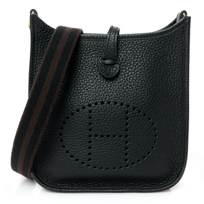 Hermes Taurillon Clemence Amazone Evelyne TPM Black Ebene 1 of 11