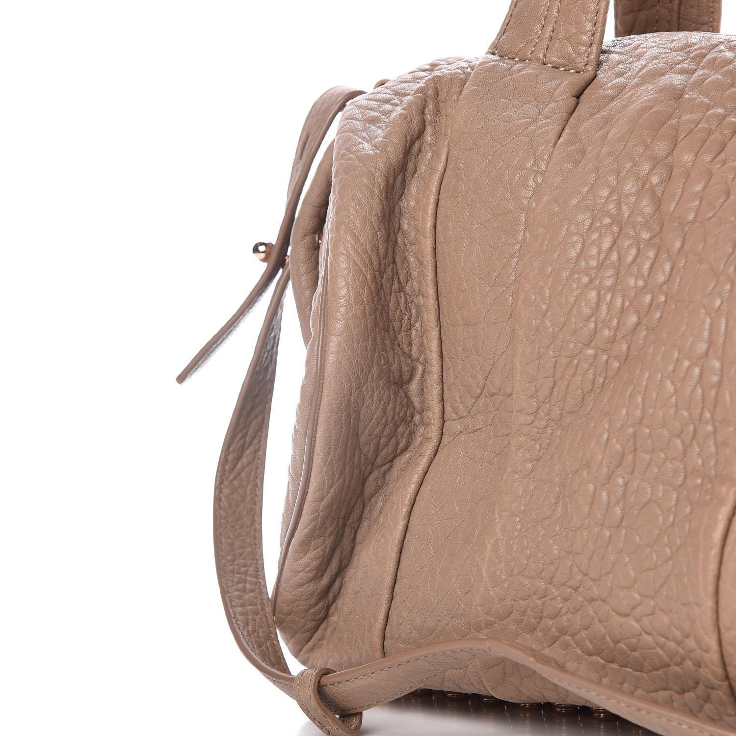 Alexander Wang Pebbled Lambskin Rocco Latte Rose Gold Hardware 12 of 12
