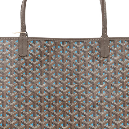Goyard Goyardine Saint Louis Claire Voie GM Grege Turquoise 9 of 11
