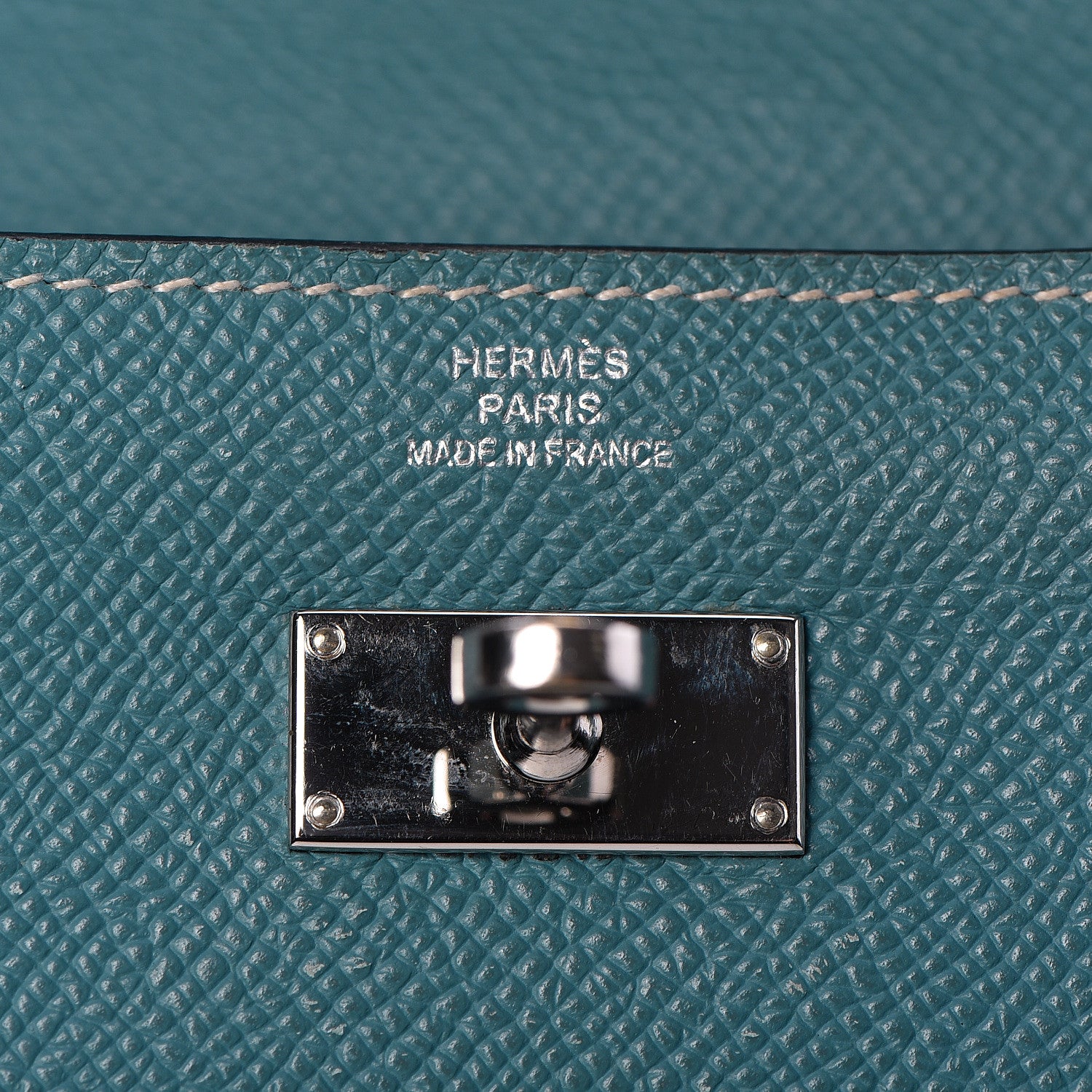 Hermes Epsom Kelly Longue Wallet Blue Jean 13 of 26