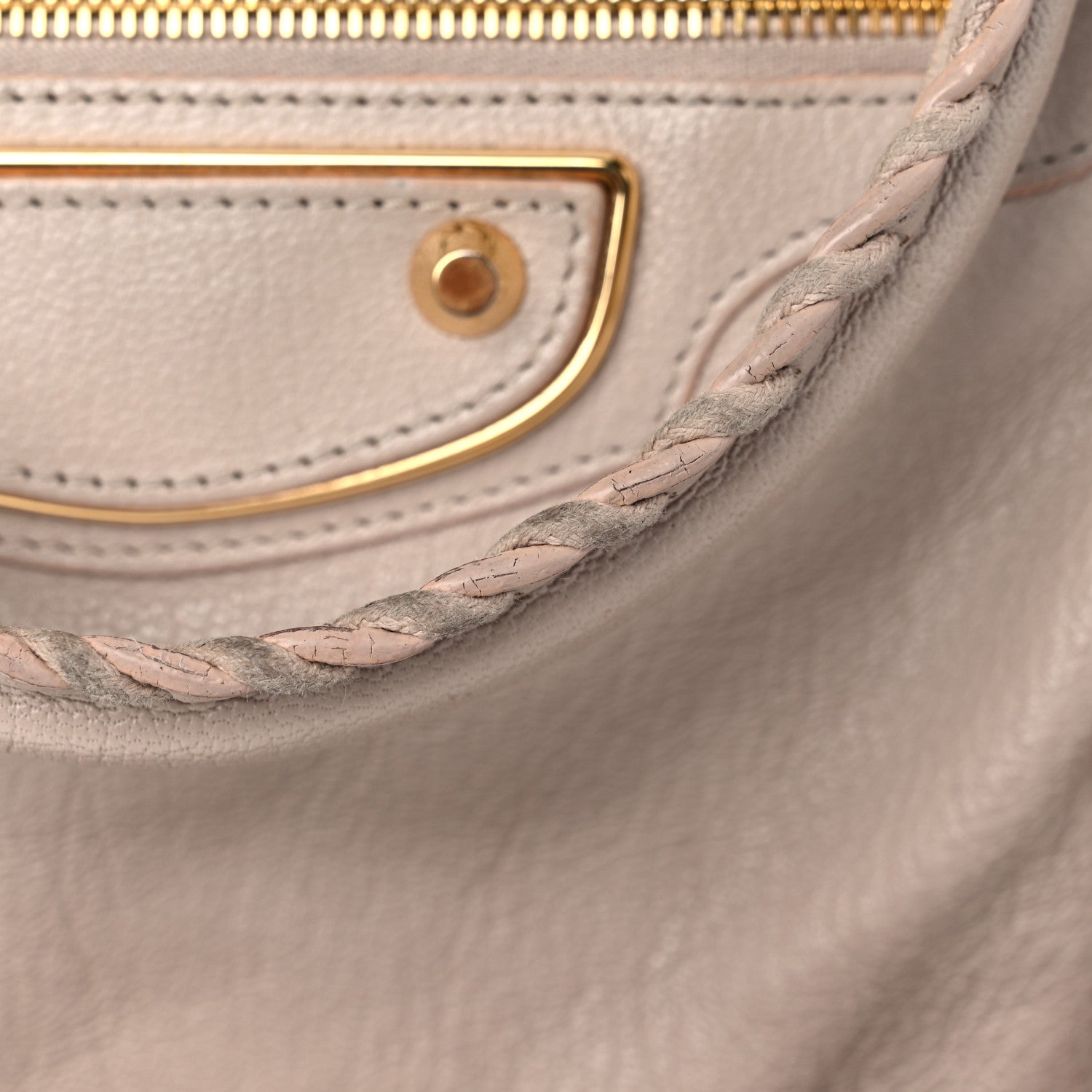 Balenciaga Chevre Gold Hardware Metallic Edge City Beige Praline 28 of 33