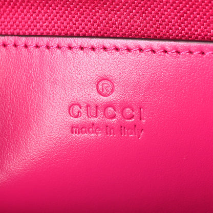 Gucci Calfskin Matelasse Monochrome Small GG Marmont Chain Shoulder Bag Classic Fuxia 6 of 8