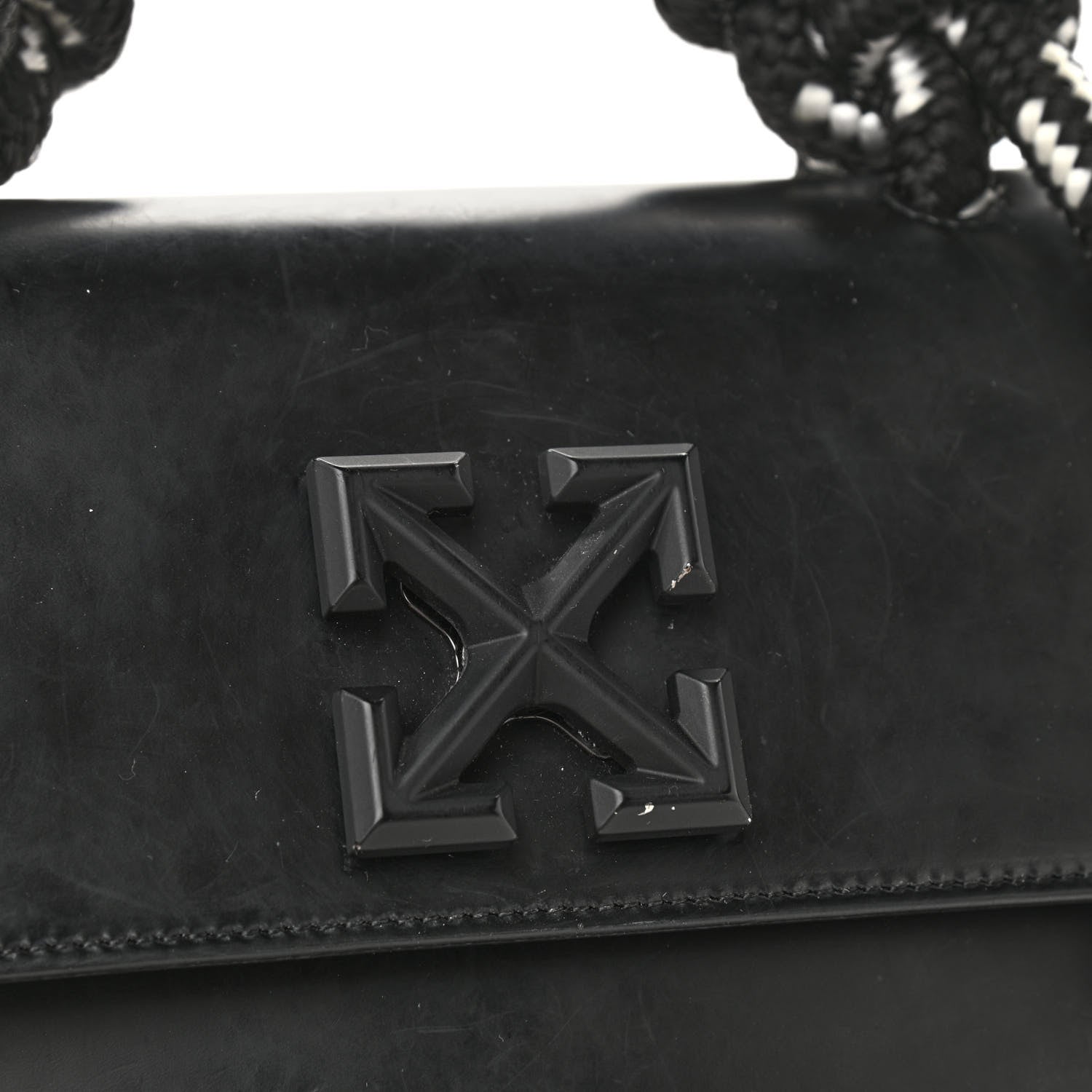 Off-White Calfskin 2.8 Jitney Gummy Bag Black 12 of 12