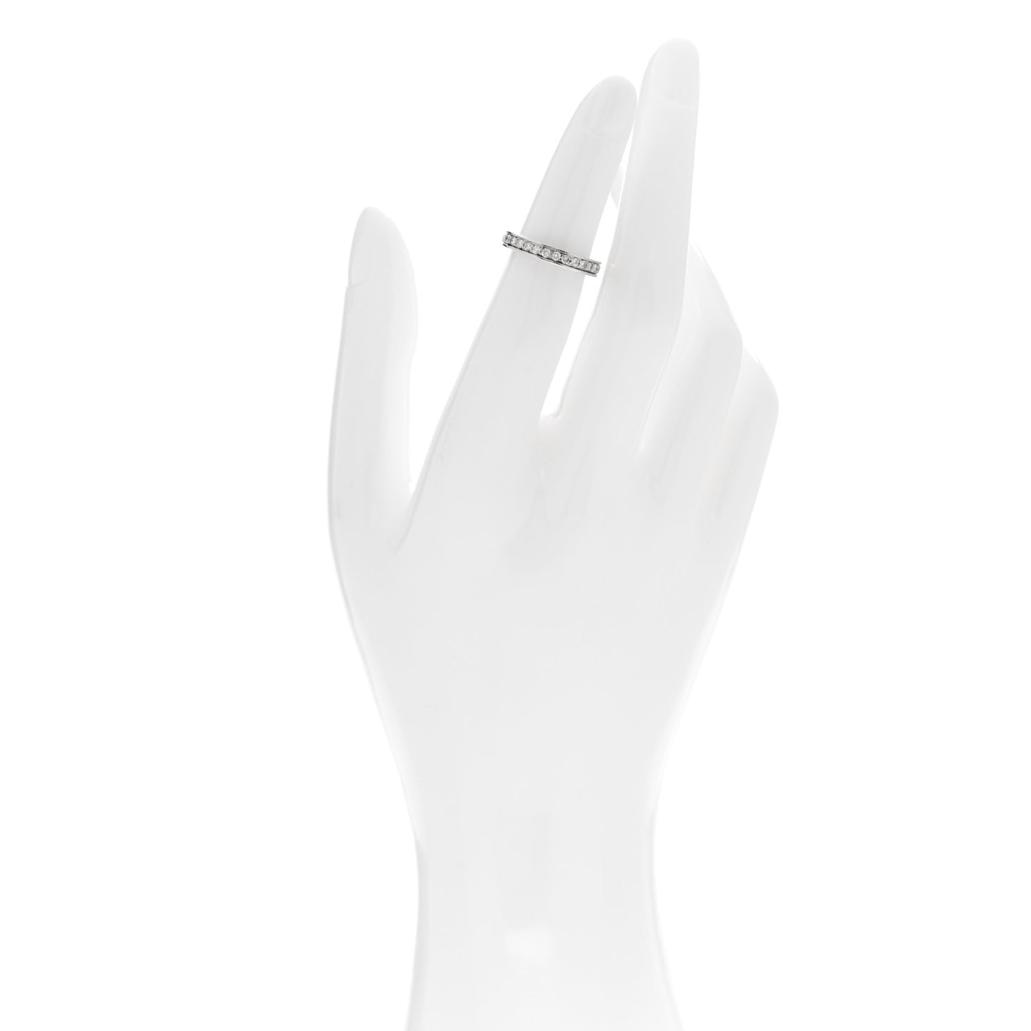 Platinum Diamond 3mm Eden Eternity Wedding Band Ring 45 3.5