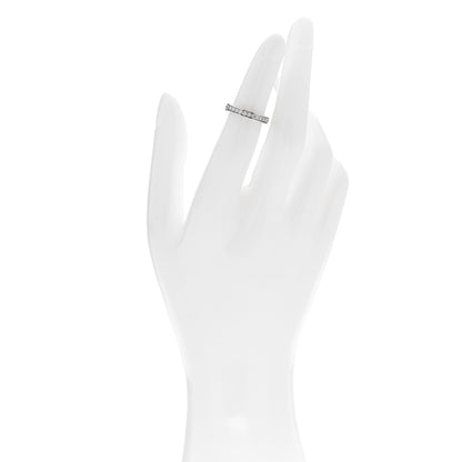 David Yurman Platinum Diamond 3mm Eden Eternity Wedding Band Ring 45 3.5 2 of 4