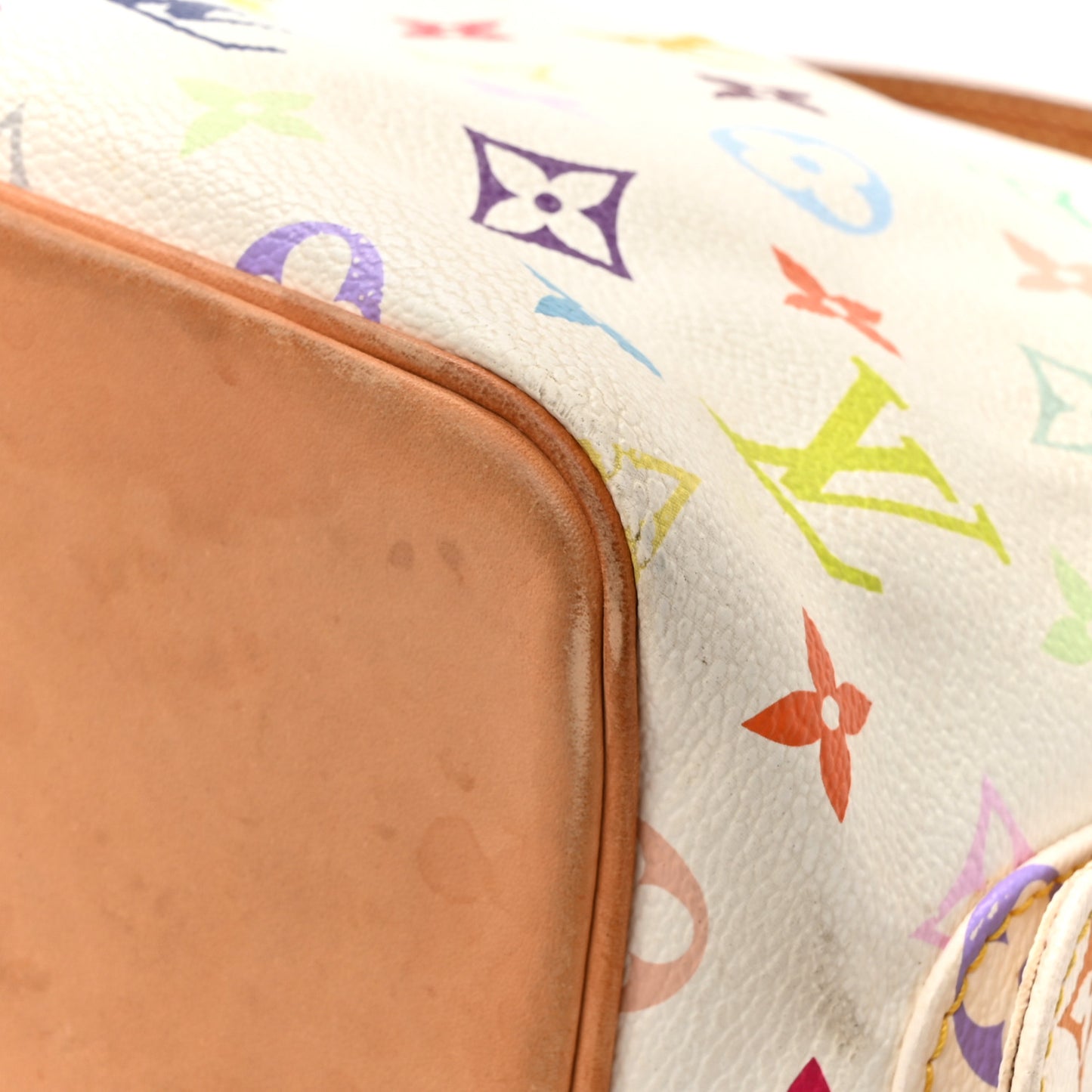 Monogram Multicolor Petit Noe White