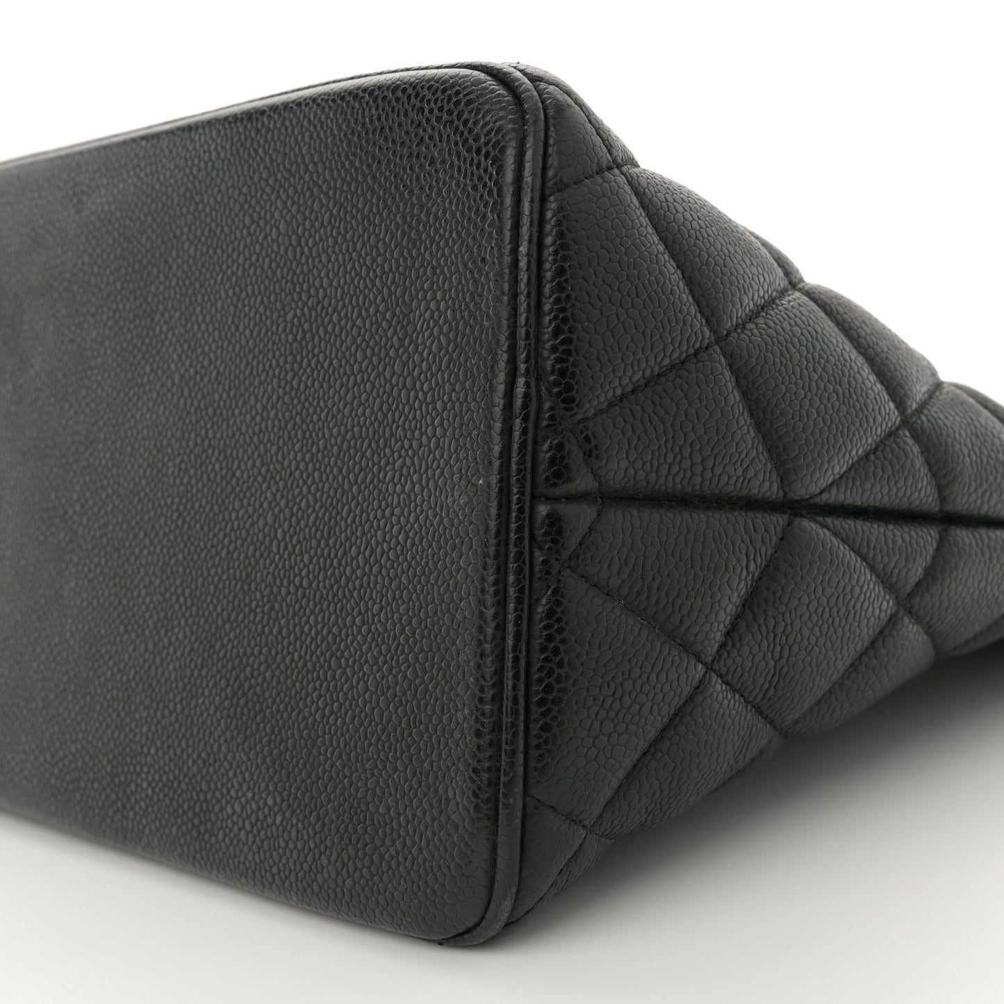 Caviar Quilted Medallion Tote Black