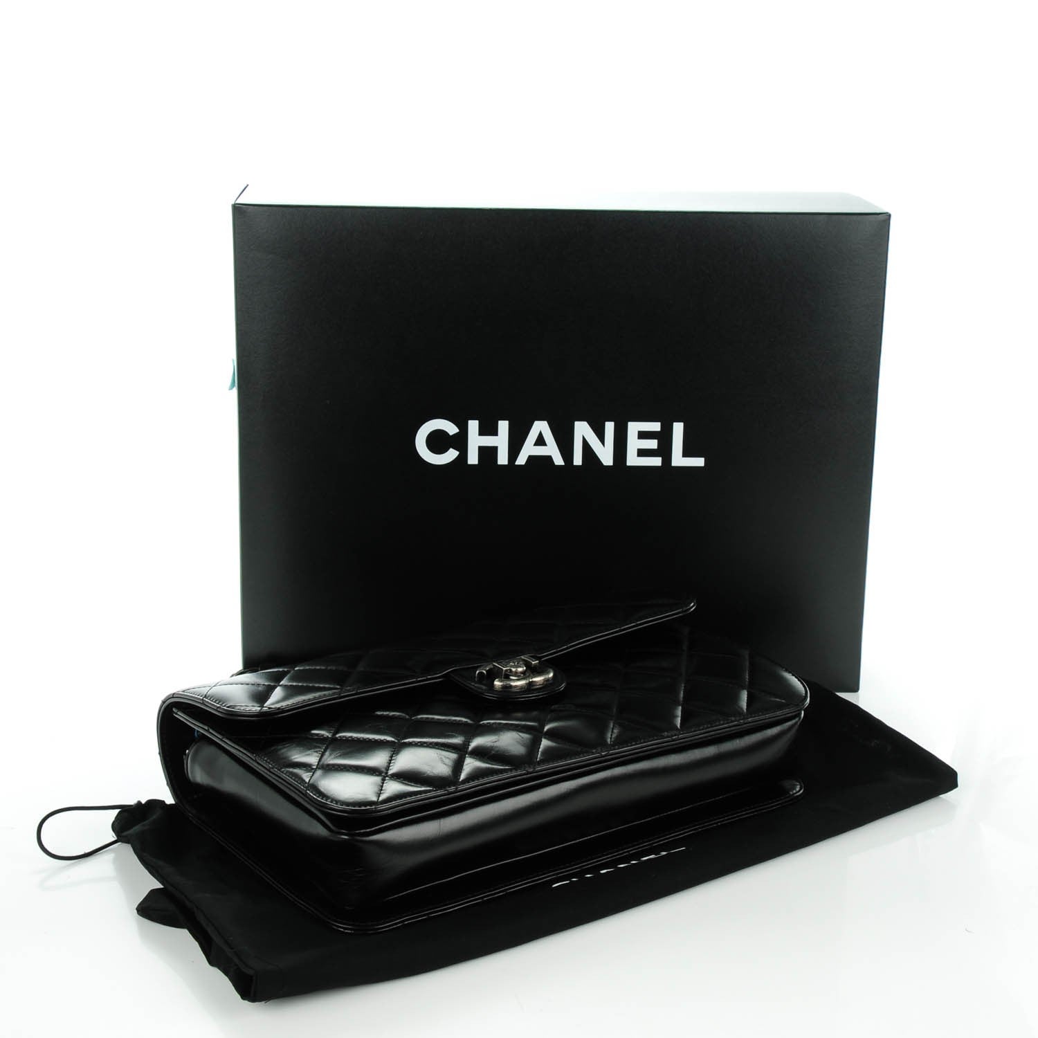 Chanel Calfskin Quilted Large Perfect Edge Flap Black 4 of 8