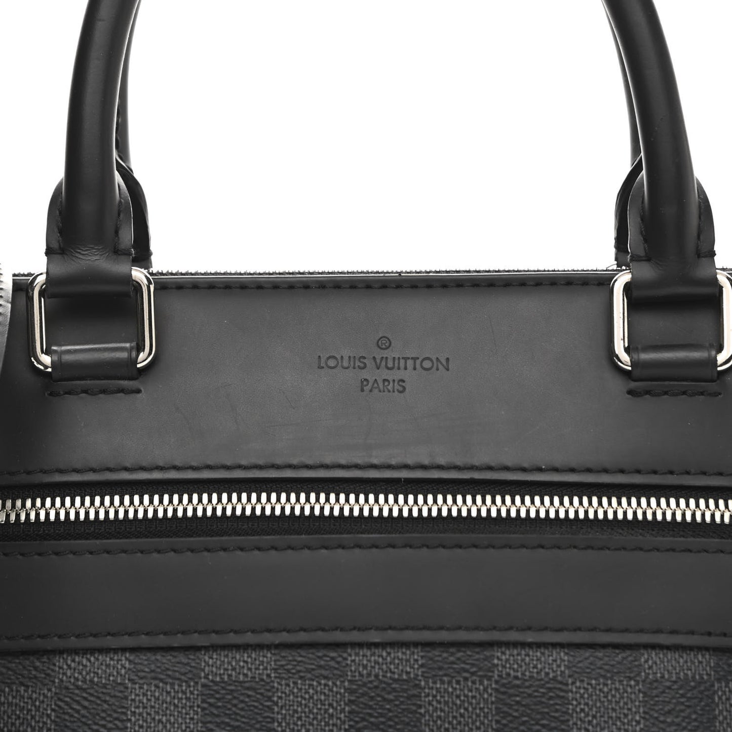 Damier Graphite Porte-Documents Jour
