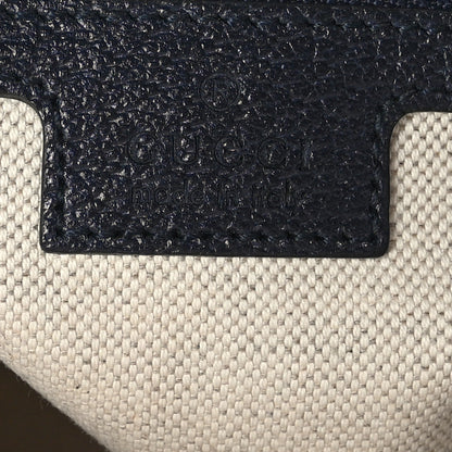 Gucci GG Supreme Monogram Textured Dollar Calfskin Web Small Ophidia Messenger Bag Beige Blue 6 of 10