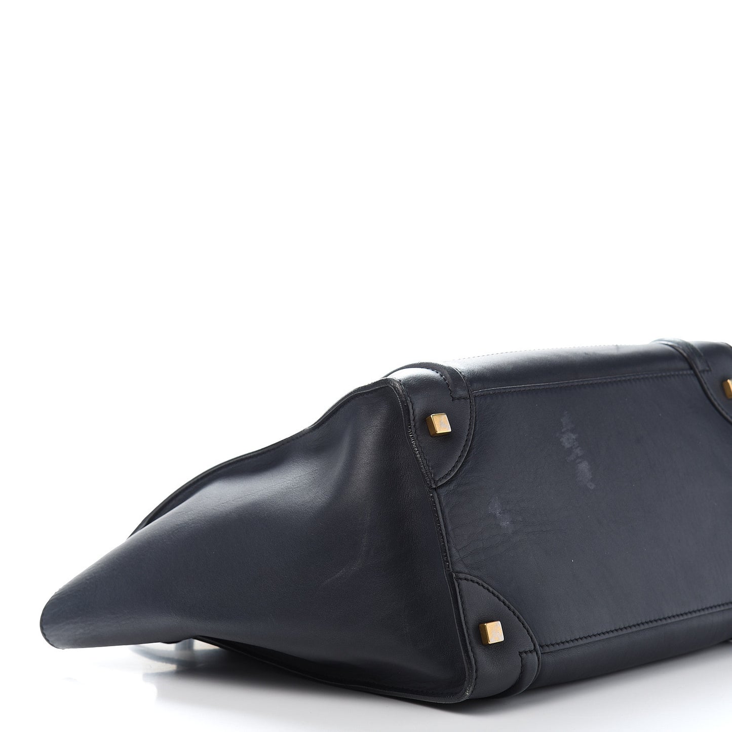 Smooth Calfskin Mini Luggage Navy Blue