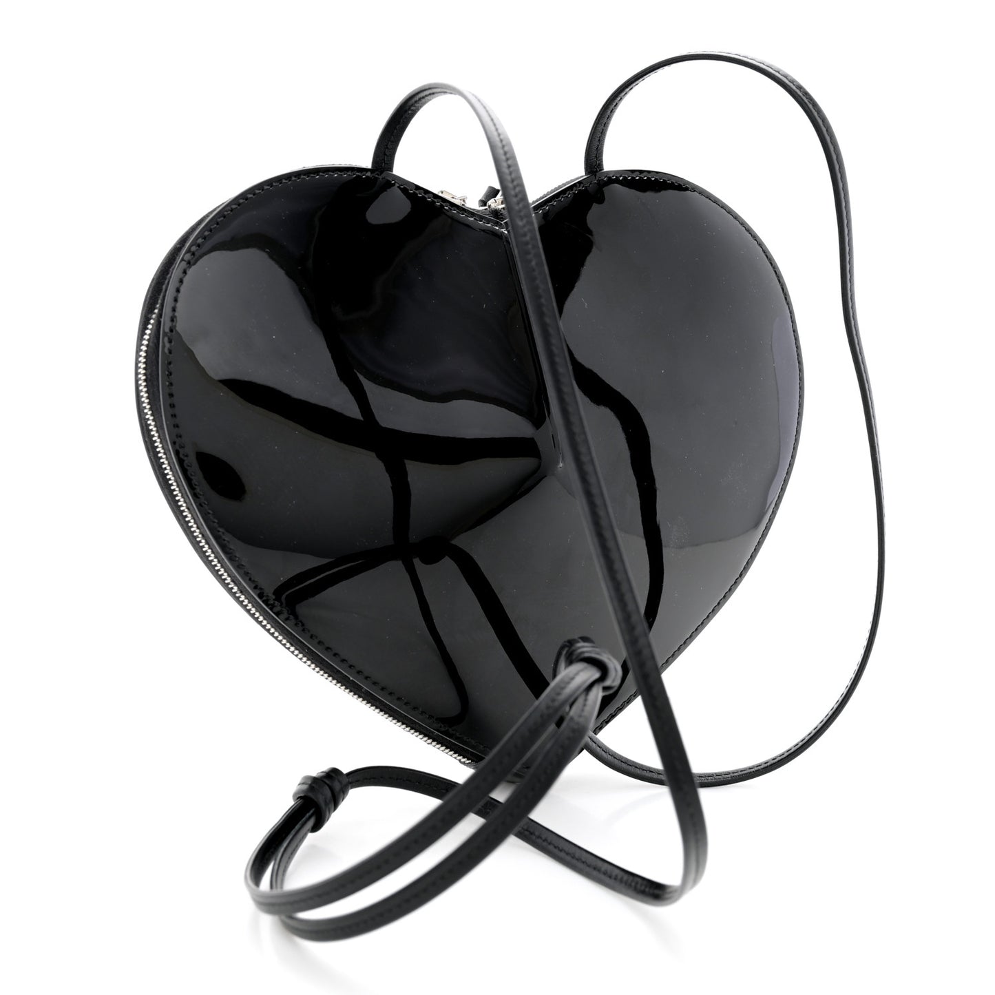 Patent Calfskin Le Coeur Bag Black