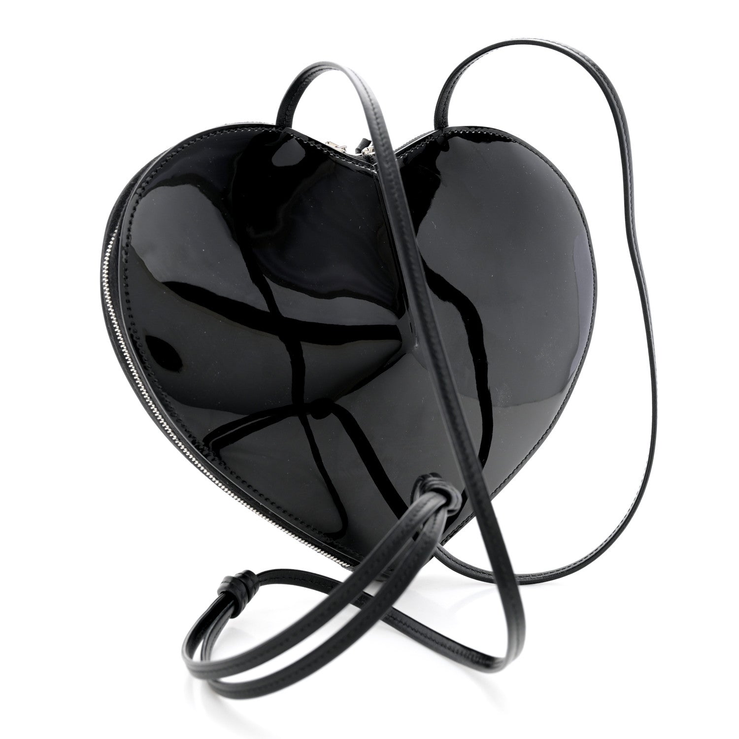 Alaia Patent Calfskin Le Coeur Bag Black 3 of 9