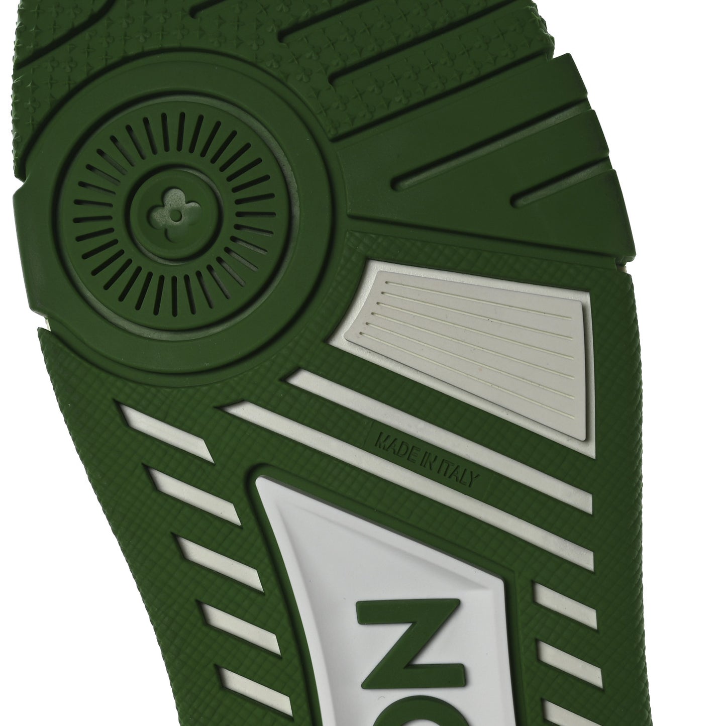 Calfskin Monogram Mens LV Trainer Sneakers 8.5 Green