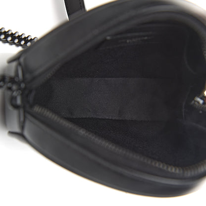 Saint Laurent Calfskin Matelasse Chevron Round Vinyle Camera Bag Black 5 of 9