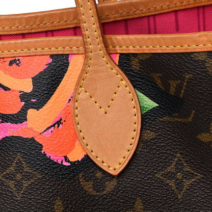 Louis Vuitton Monogram Roses Neverfull MM 20 of 22