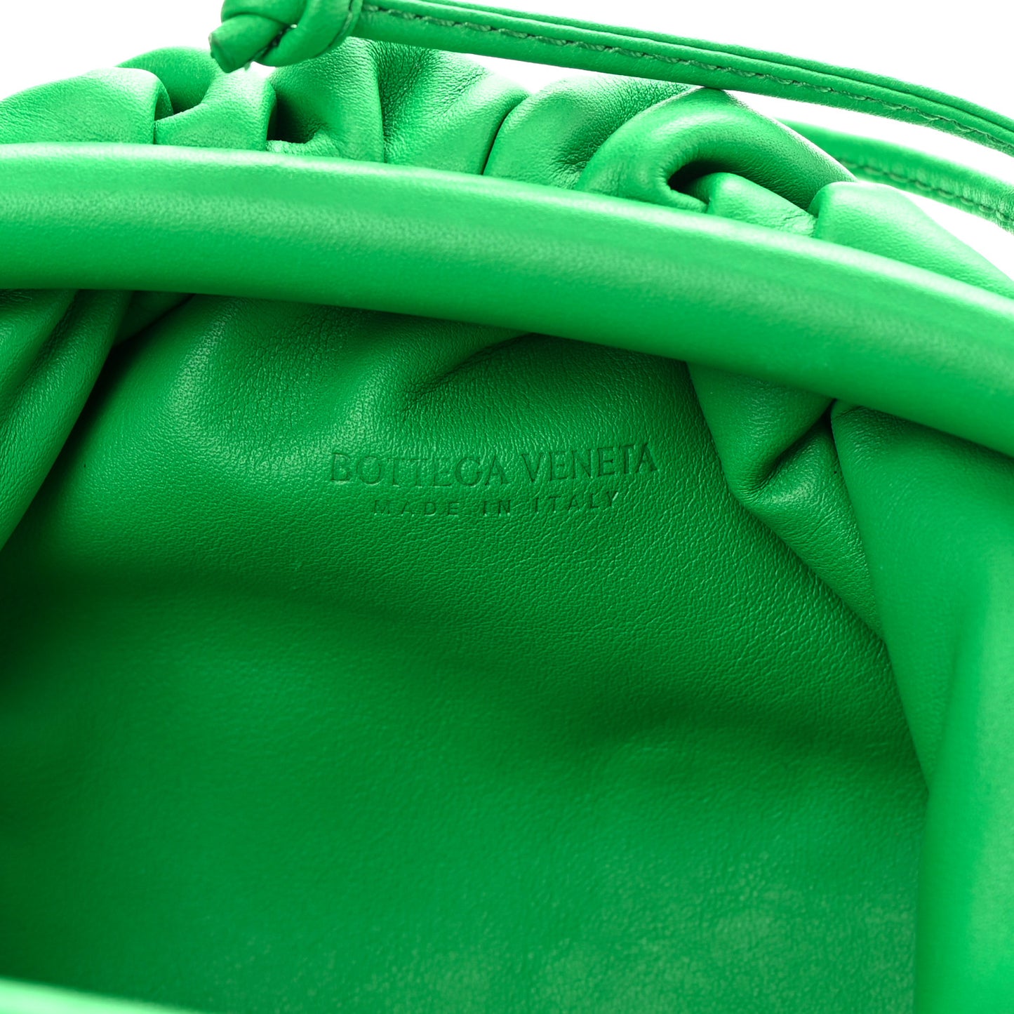 Butter Calfskin The Mini Pouch Parakeet