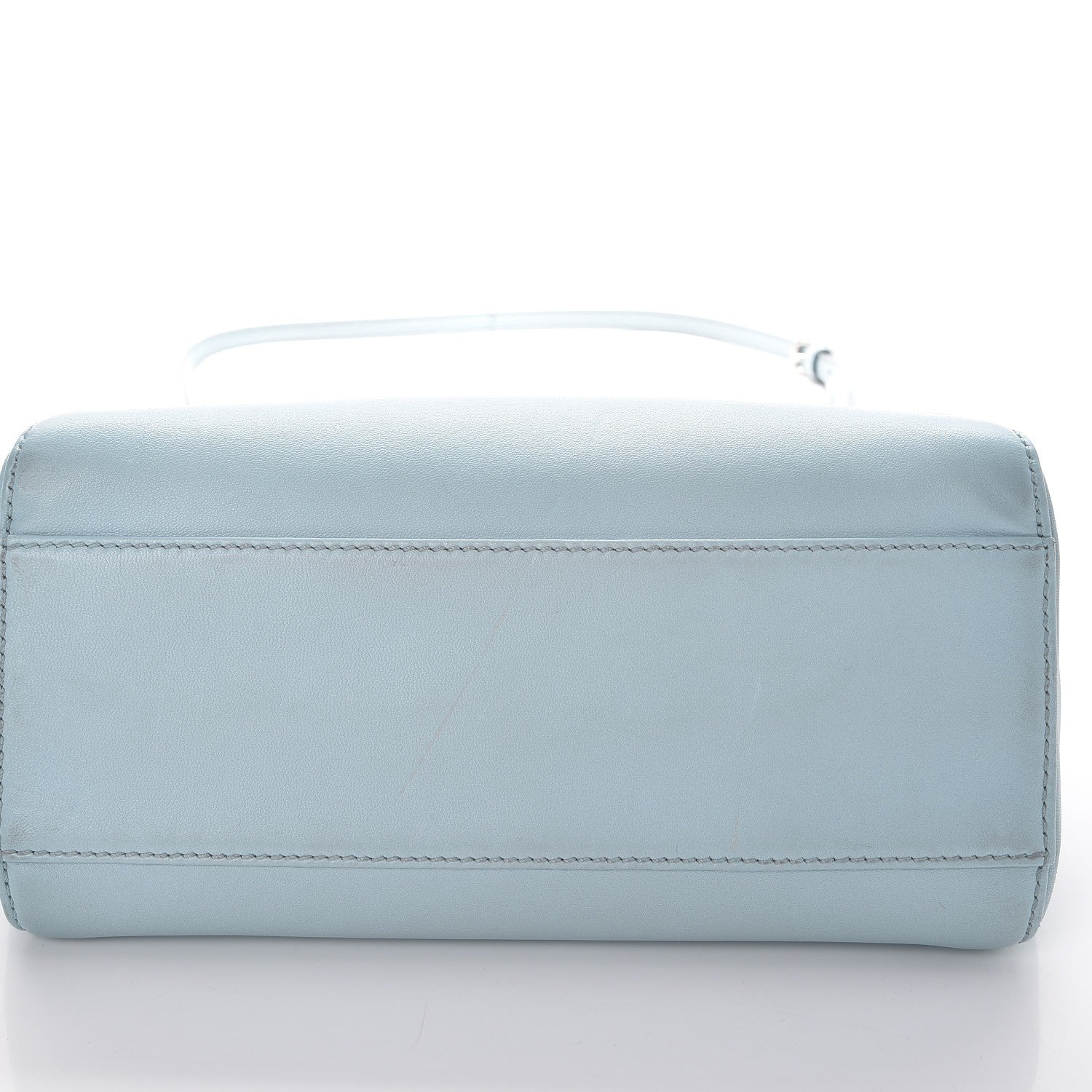 Fendi Nappa Mini Peekaboo Iconic Satchel Light Blue 12 of 12