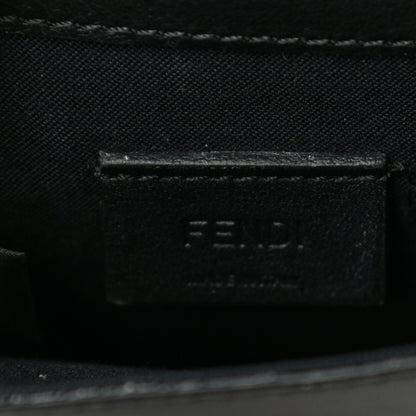 Fendi Vitello Grace Matte Kan U Vertical Wallet On Chain Black 6 of 11