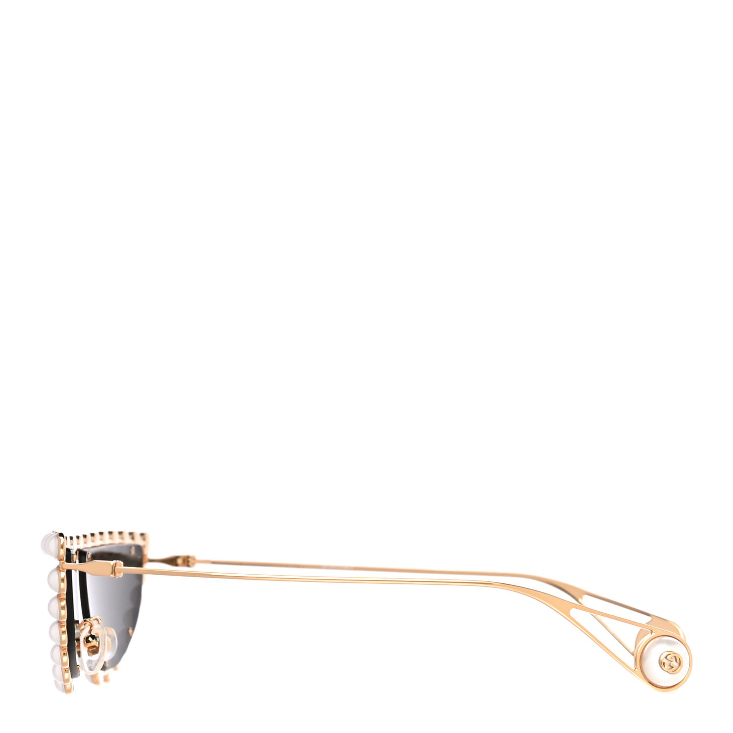 Metal Pearl Cat Eye Sunglasses GG0364S Gold