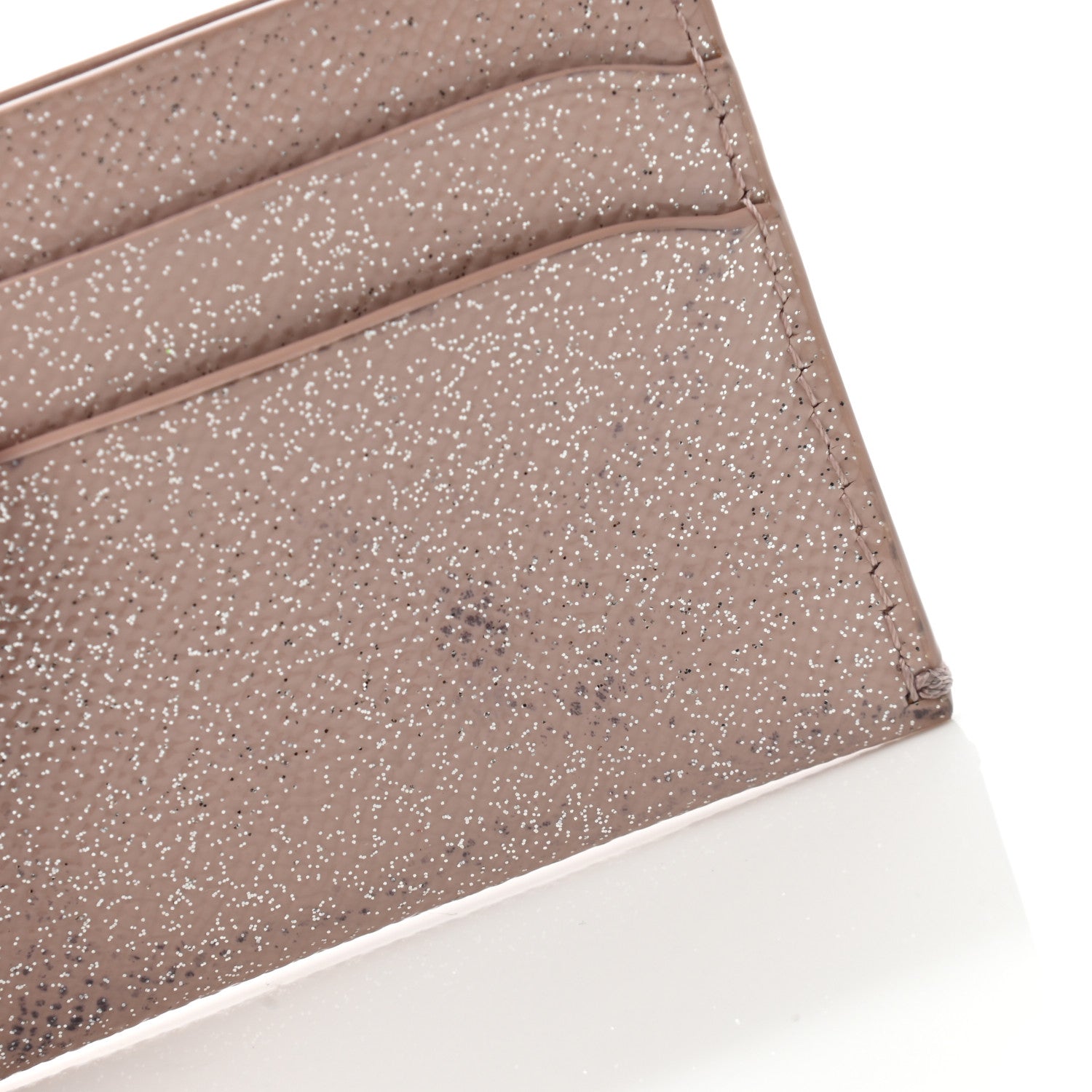 Burberry Grainy Calfskin Glitter Card Holder Pink 8 of 8