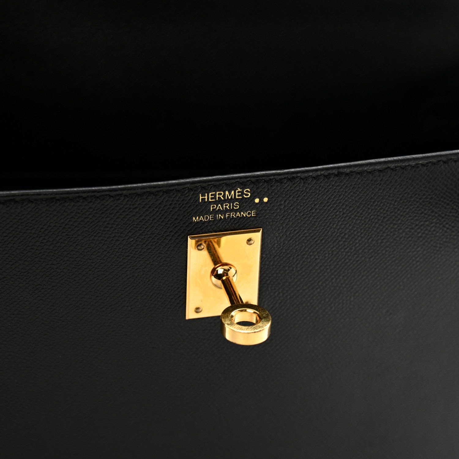 Hermes Madame Calfskin Shiny Niloticus Crocodile Kelly Sellier Touch 25 Black 6 of 12