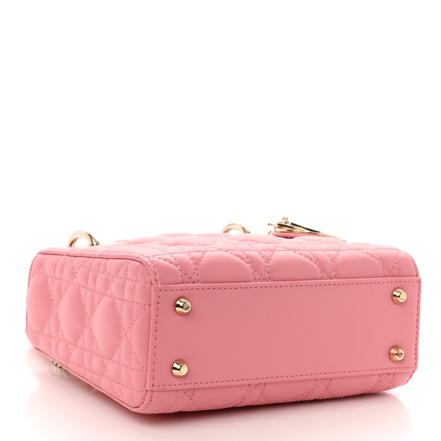 Christian Dior Lambskin Cannage Mini Lady Dior Light Pink 4 of 11