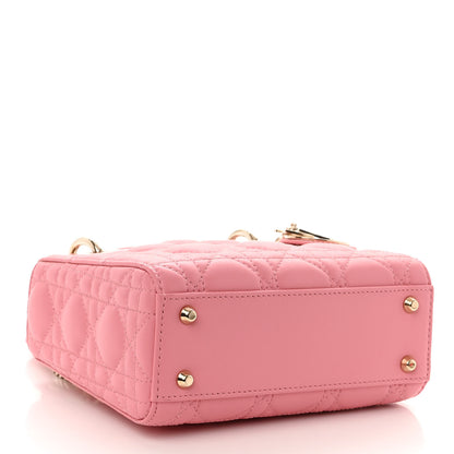 Christian Dior Lambskin Cannage Mini Lady Dior Light Pink 4 of 11
