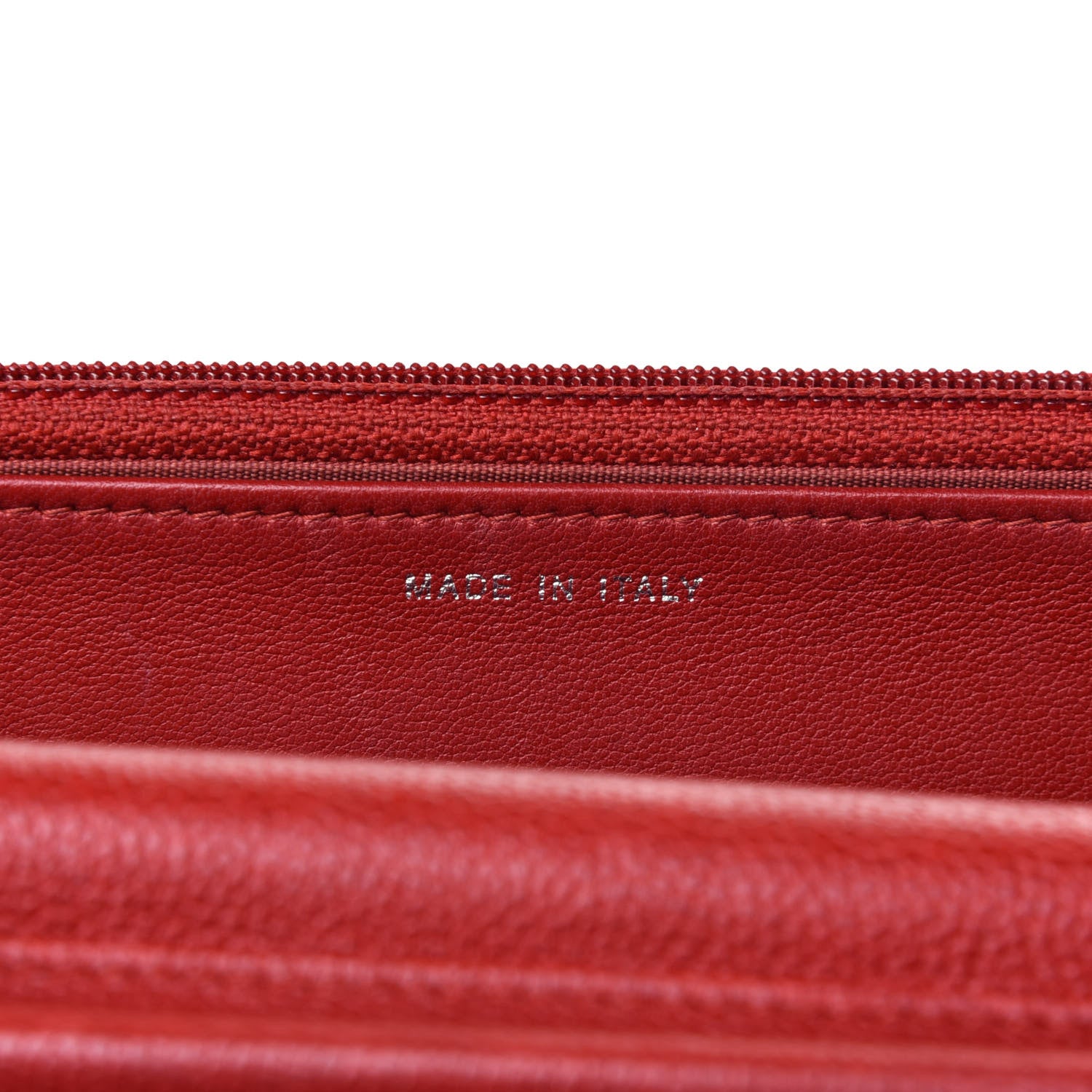 Chanel Caviar Quilted Boy Wallet On Chain WOC Red 9 of 11