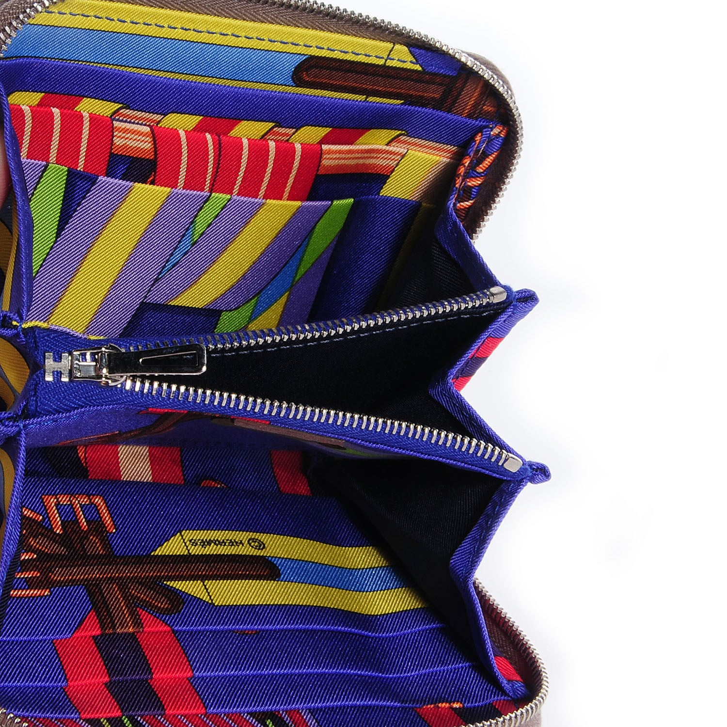Hermes Epsom Silk'in Compact Wallet Etoupe 7 of 10