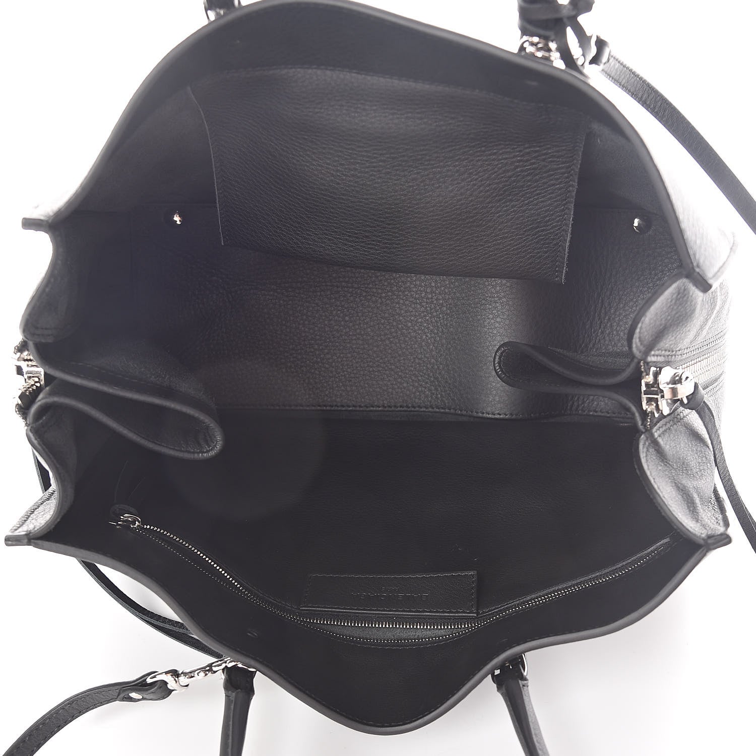 Balenciaga Veau Papier B4 Zip Around Tote Black 5 of 9