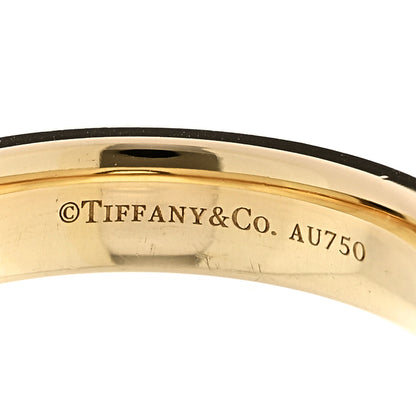 Tiffany 18K Yellow Gold T Two Narrow Ring 58 8.5 4 of 4