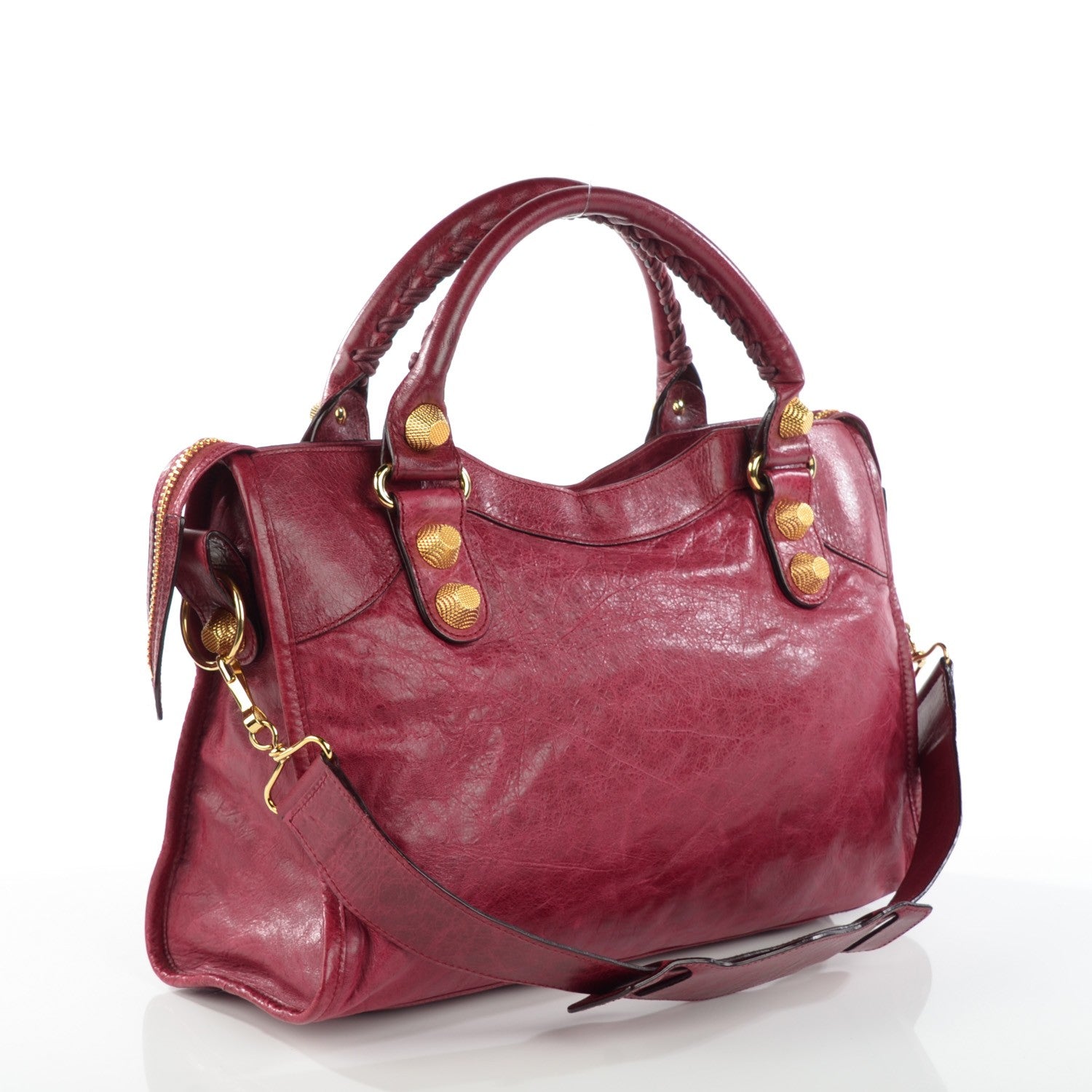 Balenciaga Agneau Giant 21 Gold Hardware City Pourpre 3 of 8
