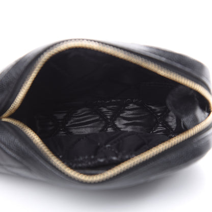 Chanel Caviar Quilted Small Curvy Pouch Cosmetic Case Black 5 of 8