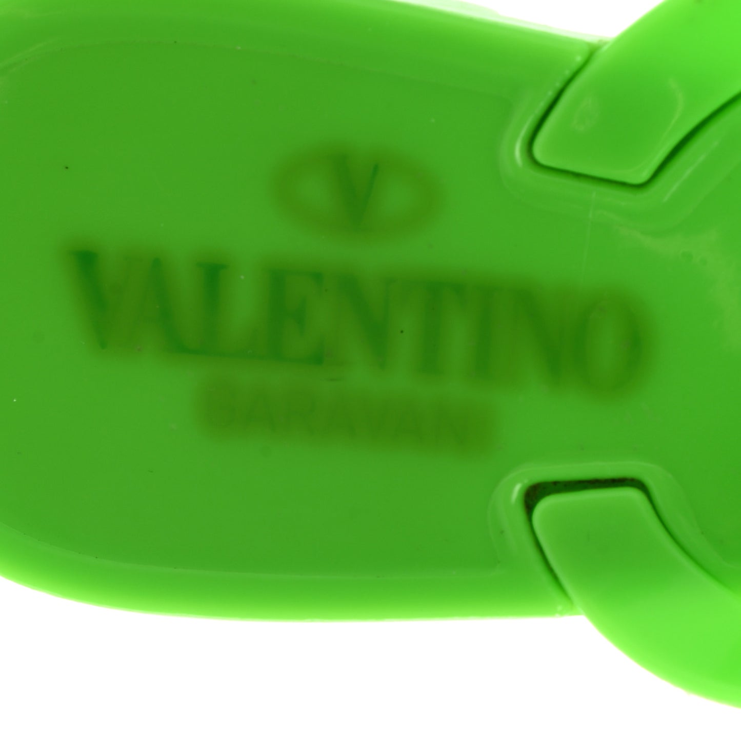 PVC Jelly Bow Thong Sandals 38 Green