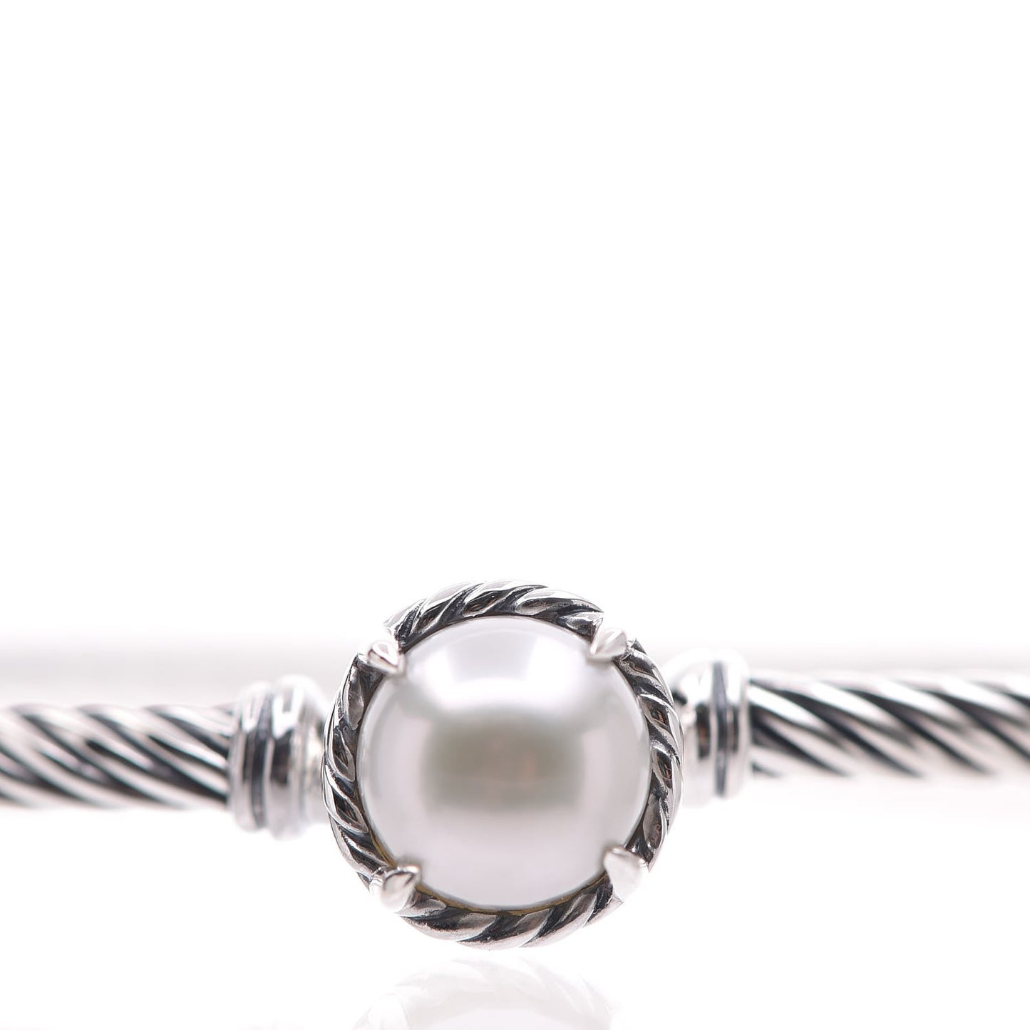 Sterling Silver Pearl 3mm Chatelaine Bracelet