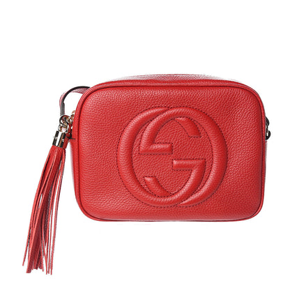 Gucci Pebbled Calfskin Small Soho Disco Bag Tabasco Red 1 of 10