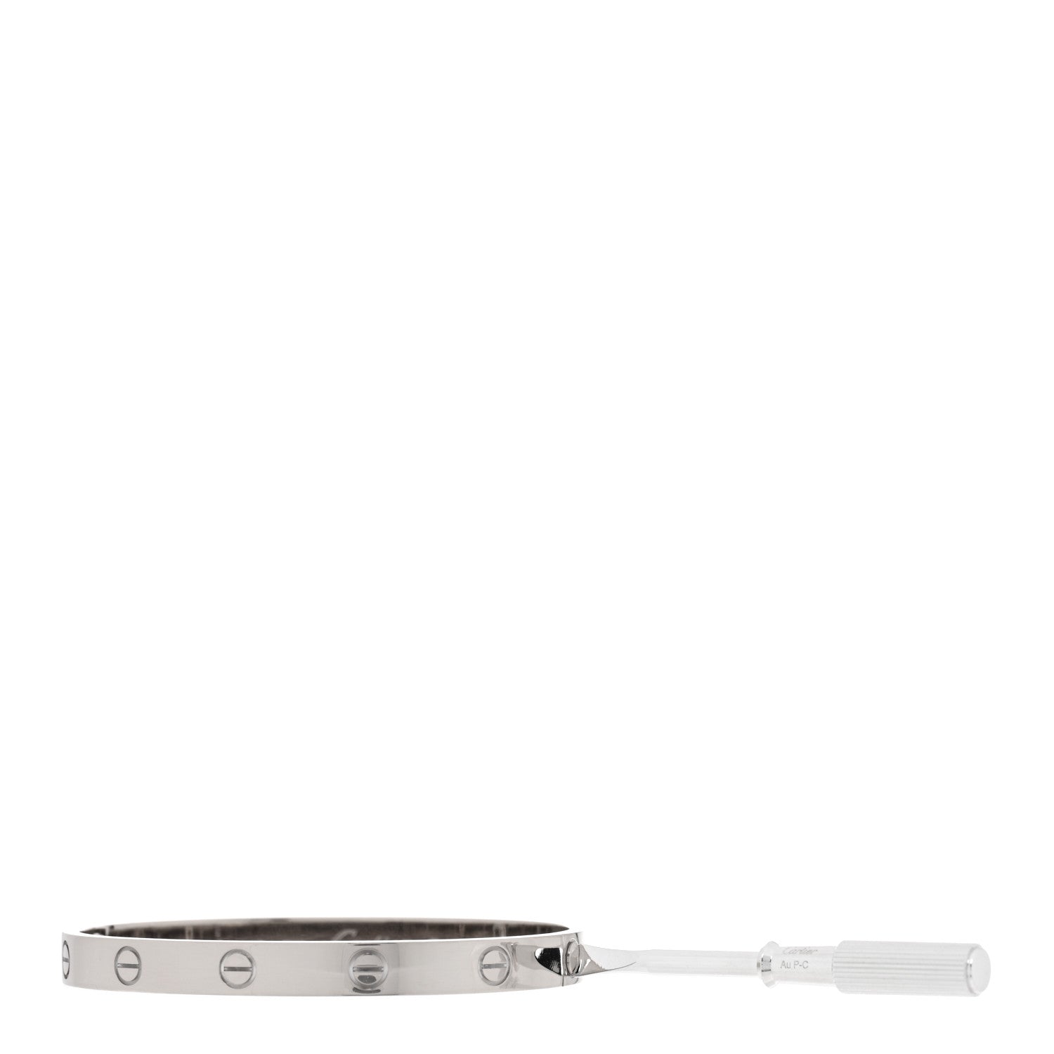 Cartier 18K White Gold LOVE Bracelet 17 6 of 6