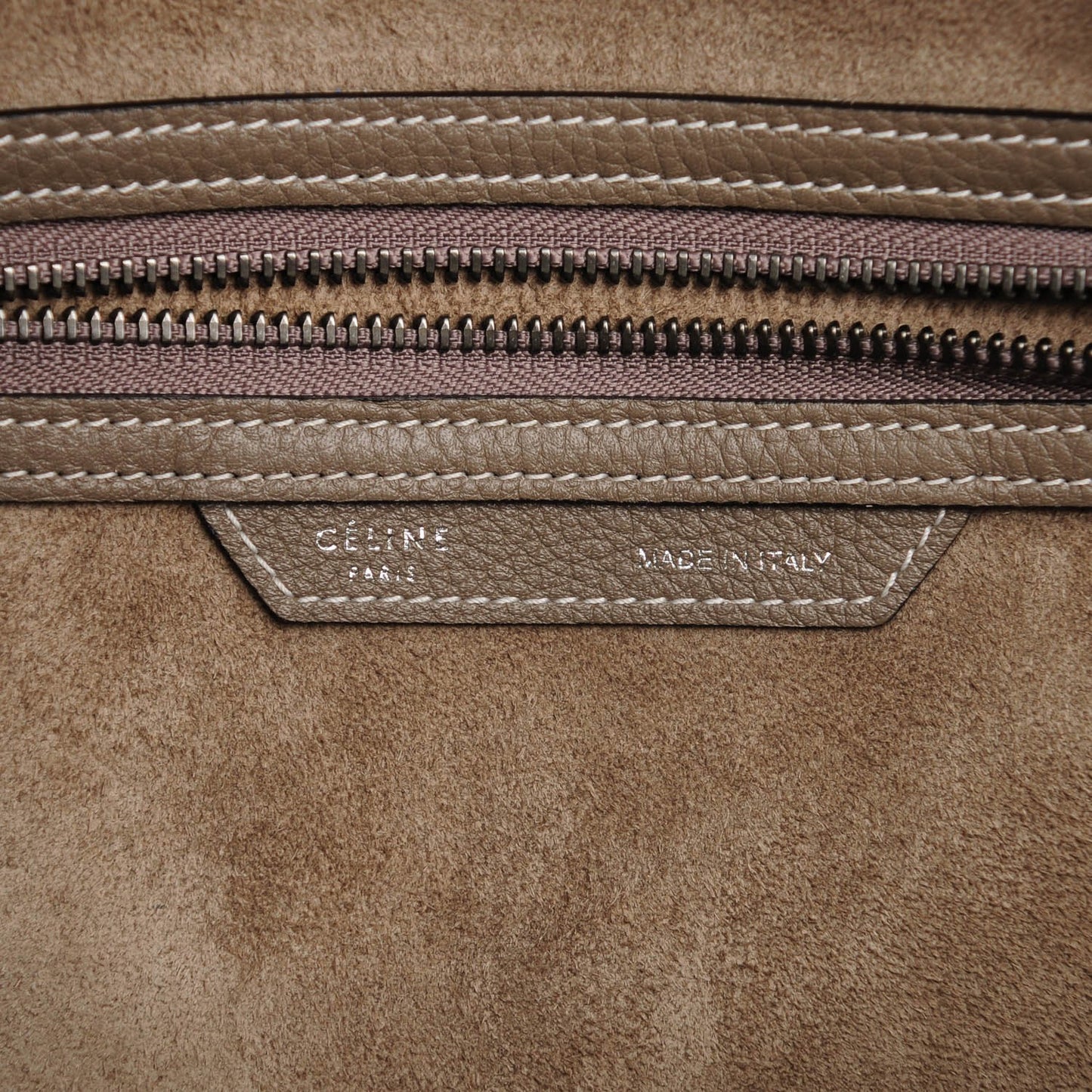 Drummed Calfskin Micro Luggage Souris